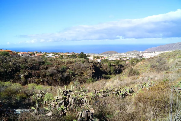 Distancia Puede Ver Ciudad Los Llanos Aridane Isla Canaria Palma — Foto de Stock