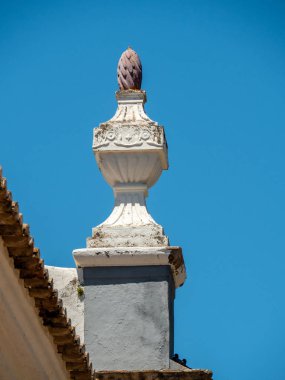 Tipik mimari detay eski kasaba Estoi, Algarve, Portekiz
