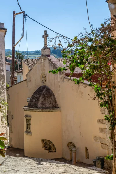 Iglesia San Jorge Ciudad Montañosa Archanes Isla Creta Grecia — Foto de Stock