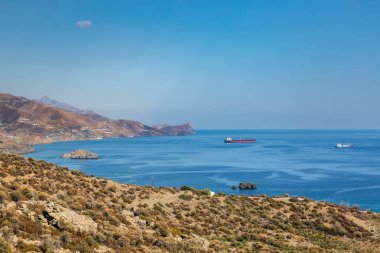 Manzara Köyü, Kaloi Limenes yakınında, Crete Island, Yunanistan