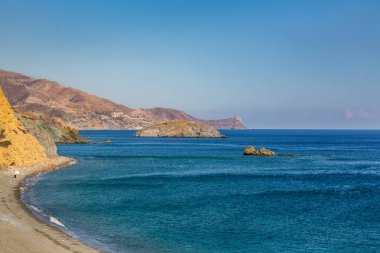 Manzara Köyü, Kaloi Limenes yakınında, Crete Island, Yunanistan
