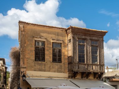 Sokaklarda atmosferini Rethymno, Girit Adası, Yunanistan