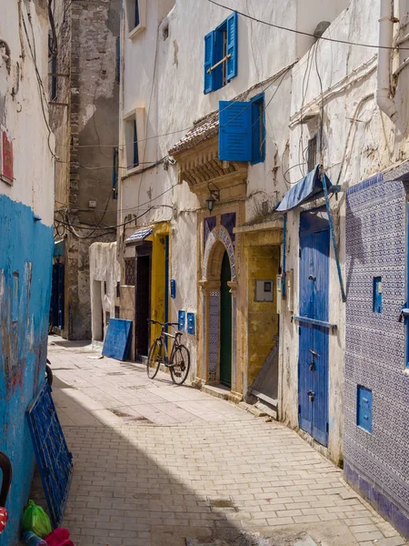 Fragmentos Los Callejones Medina Essaouira Morroco —  Fotos de Stock