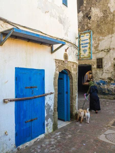 Synagogue Slat Lkahal Alley Medina Essaouira Morocco — Stock Photo, Image