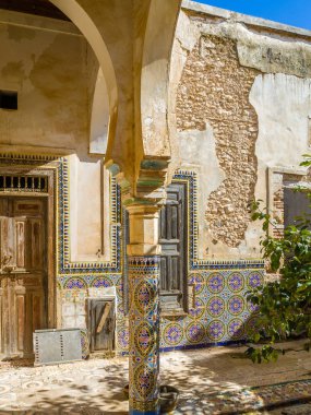 Essaouira, Fas yakınındaki Dar Caid hacı'nın eski Konağı kalıntıları