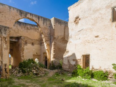 Essaouira, Fas yakınındaki Dar Caid hacı'nın eski Konağı kalıntıları