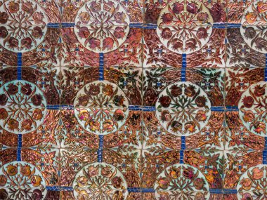 Essaouira, Fas yakınındaki Dar Caid hacı'nın eski Konağı kalıntıları bezemeleri