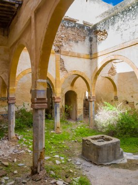 Essaouira, Fas yakınındaki Dar Caid hacı'nın eski Konağı kalıntıları