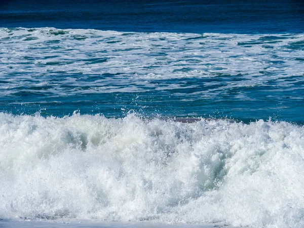 Ondas Surf Costa Atlântico Tempestuoso Perto Safi Marrocos — Fotografia de Stock