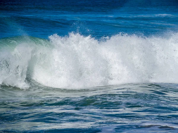 Ondas Surf Costa Atlântico Tempestuoso Perto Safi Marrocos — Fotografia de Stock