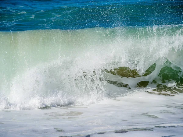 Vlny Příboje Břehu Bouřlivé Atlantiku Poblíž Safi Maroko — Stock fotografie