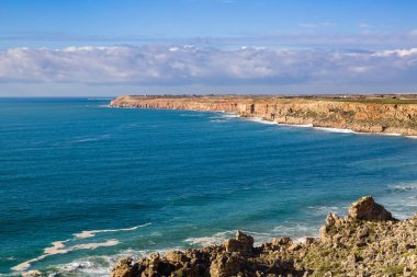 Cape Beddouza Atlantik kıyısında, Fas'ın Batı kıyısı