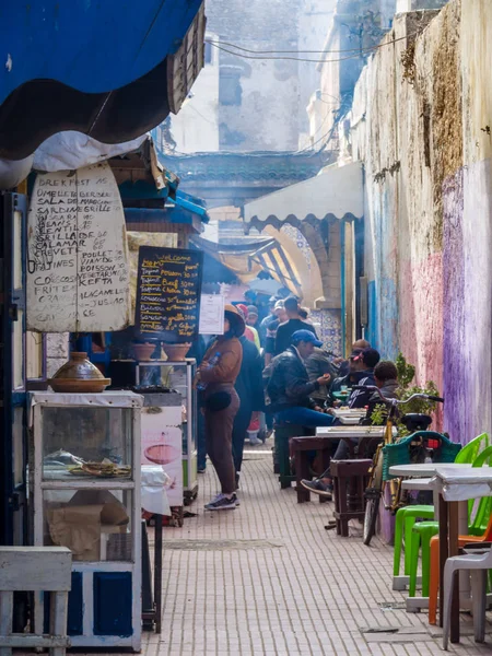 Essaouira Marruecos Octubre 2018 Callejón Popular Los Residentes Essaouira Aquí —  Fotos de Stock