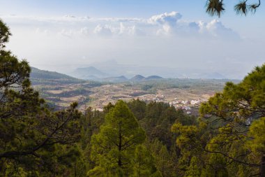 Tenerife adasının güney kesiminin görünümü