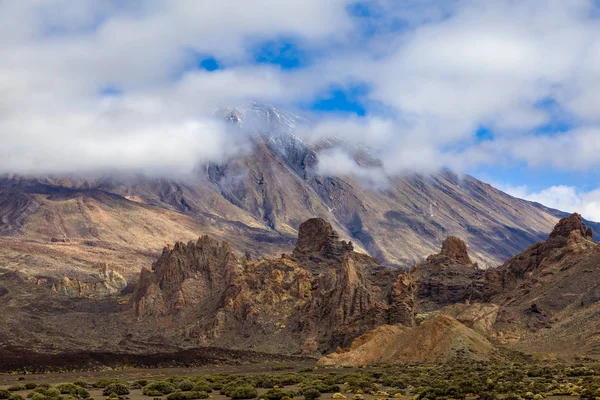 Vulkán Pico del Teide Spanyolország legmagasabb hegy — Stock Fotó