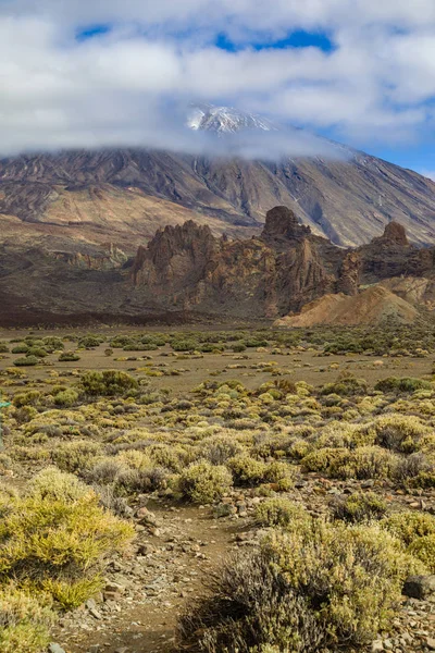 Vulkán Pico del Teide Spanyolország legmagasabb hegy — Stock Fotó