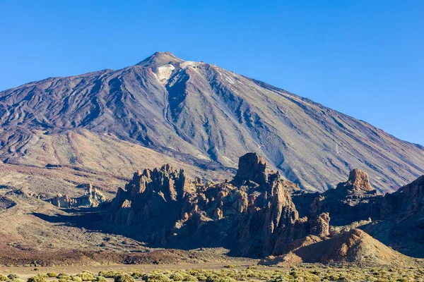 Pico del Teide a legmagasabb csúcs Spanyolországban. Tenerife, Kanári- — Stock Fotó