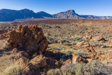 Tenerife adasının yüksek volkanik sıradağları