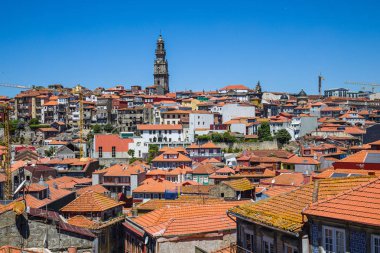 Porto, Portekiz eski şehir yukarıdan görünümü