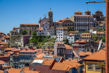 Porto, Portekiz eski şehir yukarıdan görünümü