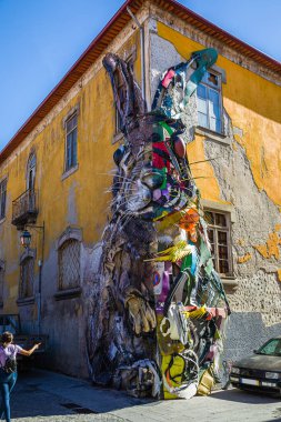Porto, Portekiz eski şehir sokaklarına manzaralar