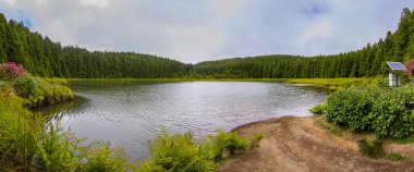 Sao Miguel Adası'ndaki Kanarya Gölü Lagünü, Azores takımadaları