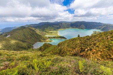 Krater Gölü Lagoa do Fogo, Sao Miguel Adası, Azores