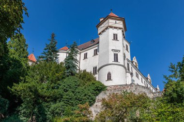 Konopiste Şatosu - Barok Sarayı Orta Çağ ve Rönesans Kalesi üzerine inşa edildi, Çek Cumhuriyeti, Avrupa