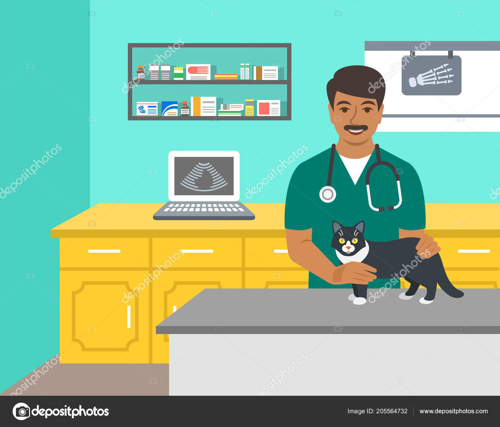 Veterinarian Doctor Holds Dog Examination Table Vet Clinic Vector Cartoon Stock Vector Image by ©vectorikart #205564732 Veterinarian Doctor Holds Dog Examination Table Vet Clinic Vector Cartoon Stock Vector Image by ©vectorikart #205564732