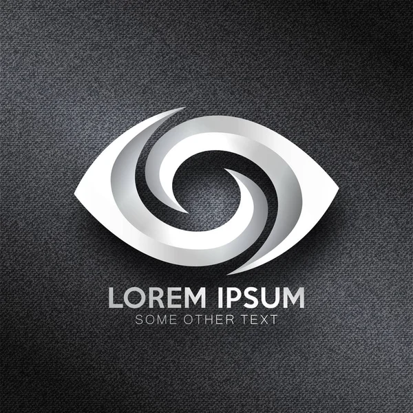Design Logotipo Abstrato Olhos Formato Vetorial —  Vetores de Stock