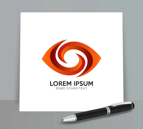 Apresentação Logotipo Abstrato Dos Olhos Formato Vetorial —  Vetores de Stock