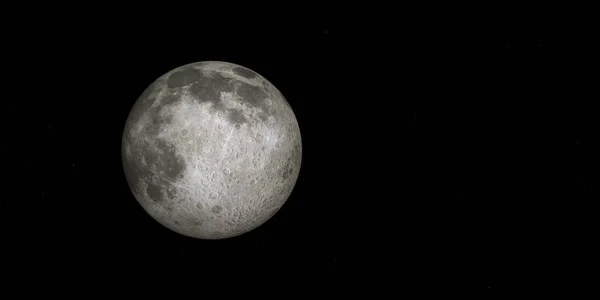 Lua Cheia Fundo Das Estrelas — Fotografia de Stock