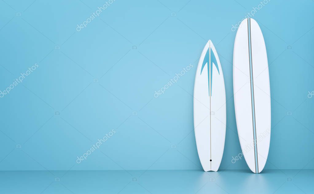 Surfboards 3d illustration