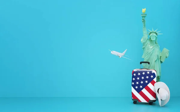 USA cestování koncept ilustrace — Stock fotografie