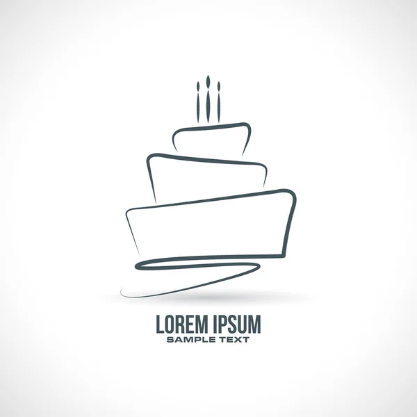 doğum günü pastası vektör