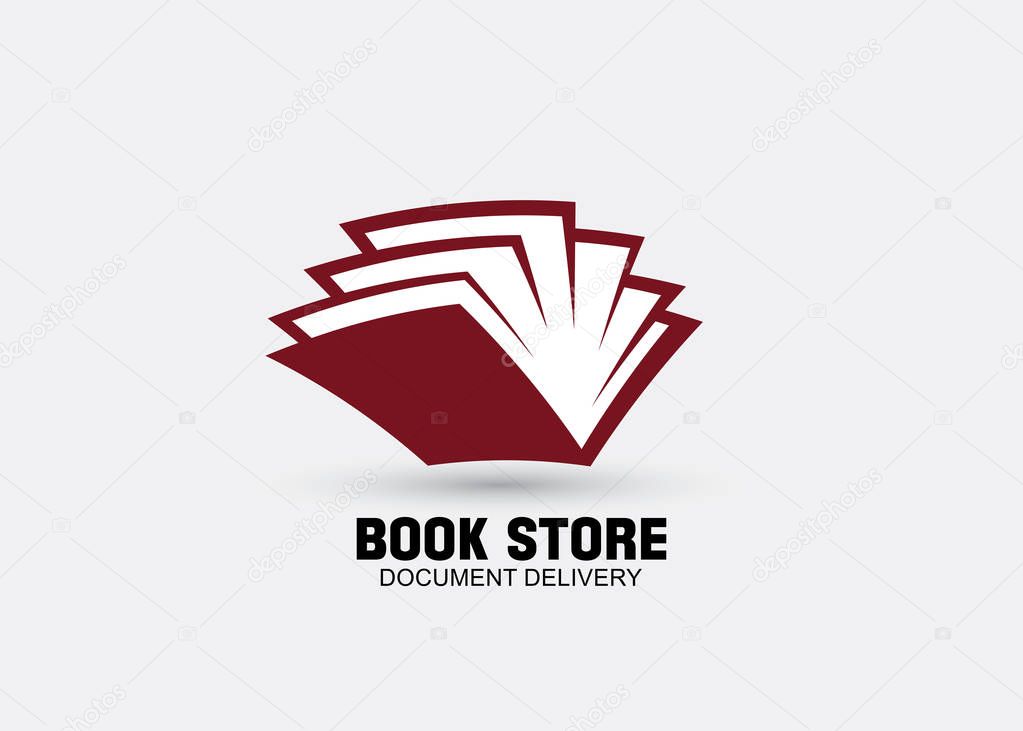 Book logo icon design in vector format