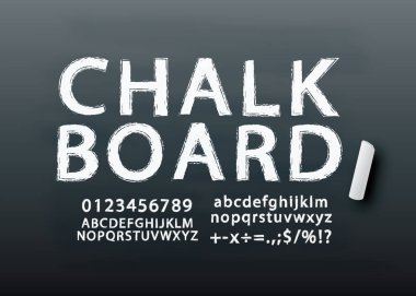 Chalkboard yazı tipi vektörü