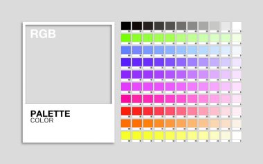 Palet rengi Rgb vektörü