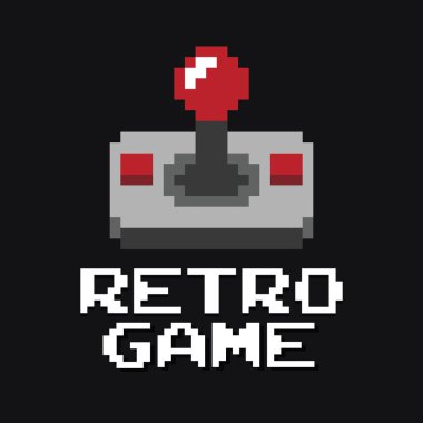 Grafik joystick arcade oyun vektörü