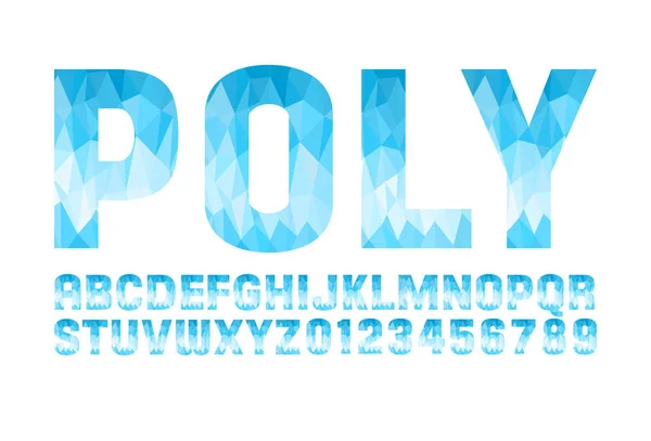 Polygonaler Schriftvektor — Stockvektor