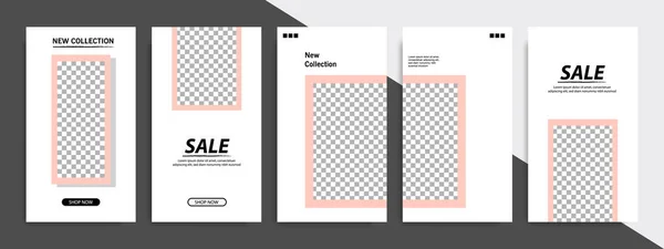 Moderne Minimale Quadratische Formvorlage Weicher Orangefarbener Pfirsichfarbe Corporate Advertising Template — Stockvektor