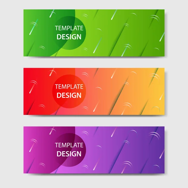 Vibrant Gradient Modern Futuristic Background Template Headline Header Banner Green — Stock Vector