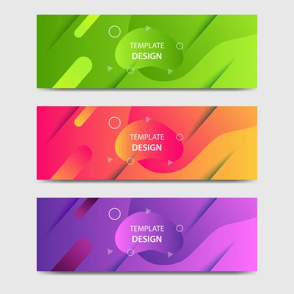 Gradiente Vibrante Plantilla Fondo Futurista Moderno Para Encabezado Banner Encabezado — Vector de stock