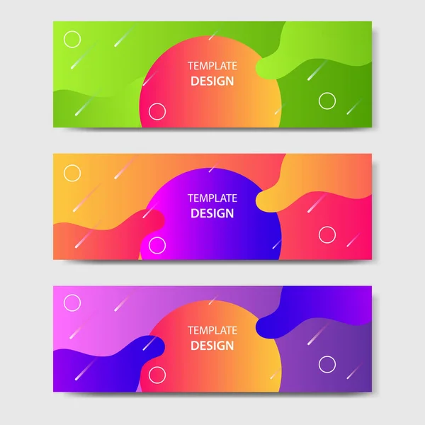 Živý Gradient Moderní Futuristické Pozadí Šablony Pro Titulek Záhlaví Banner — Stockový vektor