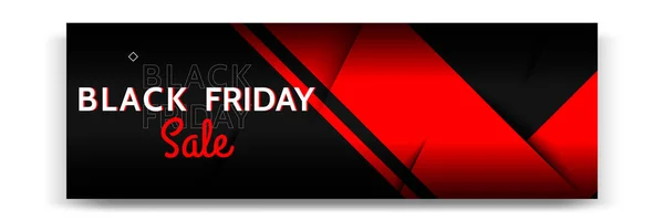 Banner Venda Black Friday Fundo Forma Geométrica Moderna Mínima Combinação — Vetor de Stock