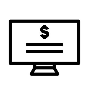 İş, Bankacılık ve Finans simgesi, İnternet bankacılığı, fatura simgesi