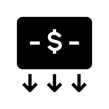 para çekme yuvarlak simgesi katı kabartma biçiminde