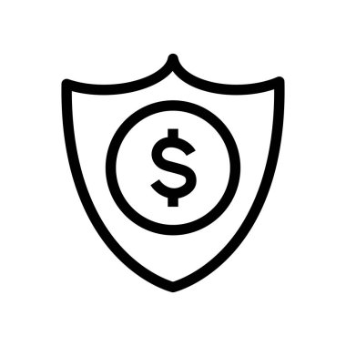 Dolar işareti simgesi olan kalkan