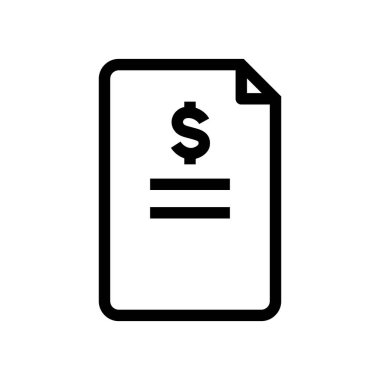 finansal belge yuvarlak simgesi