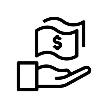 finansal projeksiyon diyagramı yuvarlak simgesi